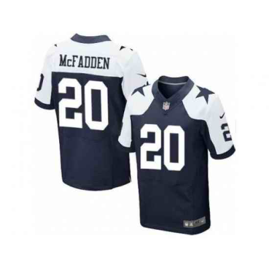 Nike Dallas Cowboys 20 Darren McFadden Blue Thanksgiving Elite NFL Jersey